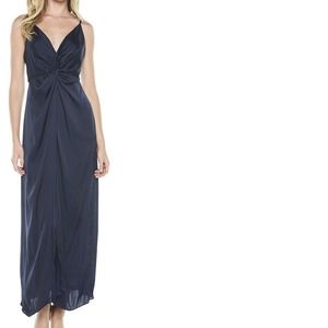 Bardot Blue Maxi Dress with Elegant Silhouette
